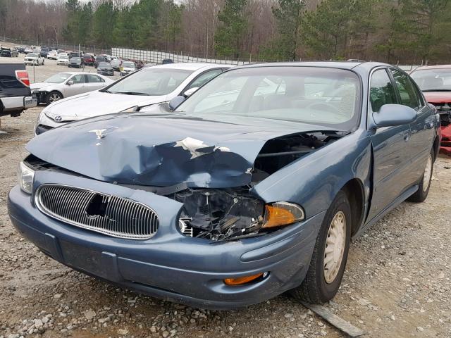 1G4HP54K42U188391 - 2002 BUICK LESABRE CU BLUE photo 2