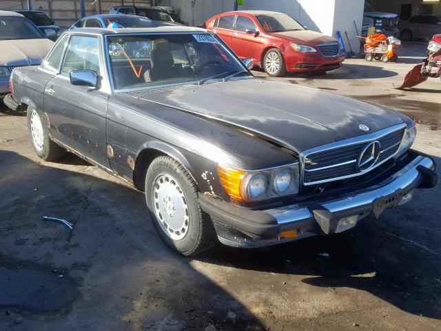 WDBBA48D8GA045856 - 1986 MERCEDES-BENZ 560 SL BLACK photo 1