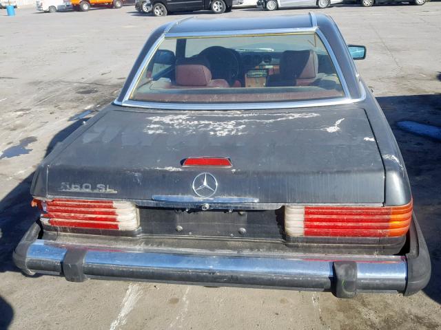 WDBBA48D8GA045856 - 1986 MERCEDES-BENZ 560 SL BLACK photo 6