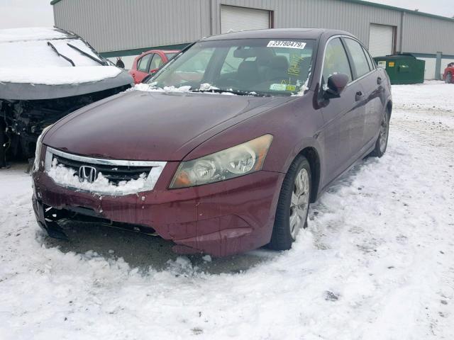 1HGCP26849A000495 - 2009 HONDA ACCORD EXL RED photo 2