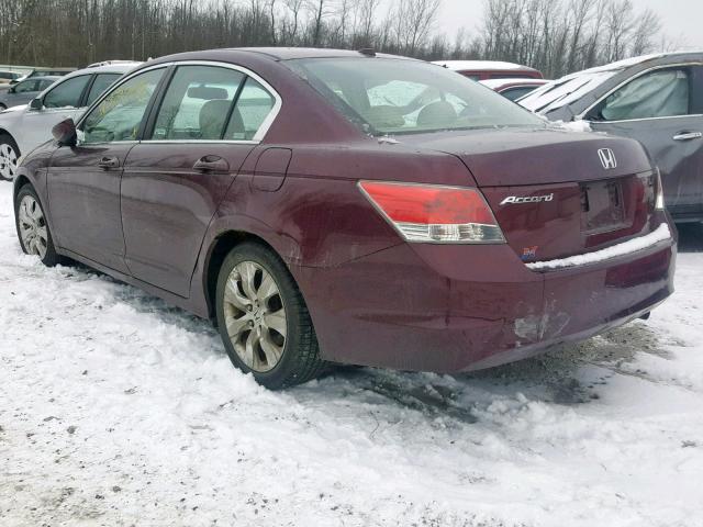 1HGCP26849A000495 - 2009 HONDA ACCORD EXL RED photo 3