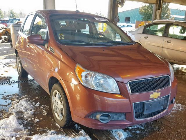 KL1TD6DE4BB246865 - 2011 CHEVROLET AVEO LS ORANGE photo 1