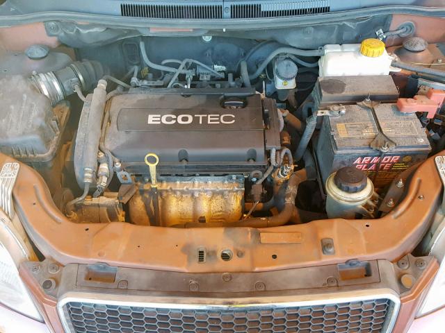 KL1TD6DE4BB246865 - 2011 CHEVROLET AVEO LS ORANGE photo 7