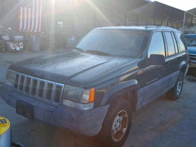 1J4GZ58S7TC289382 - 1996 JEEP GRAND CHER GREEN photo 2