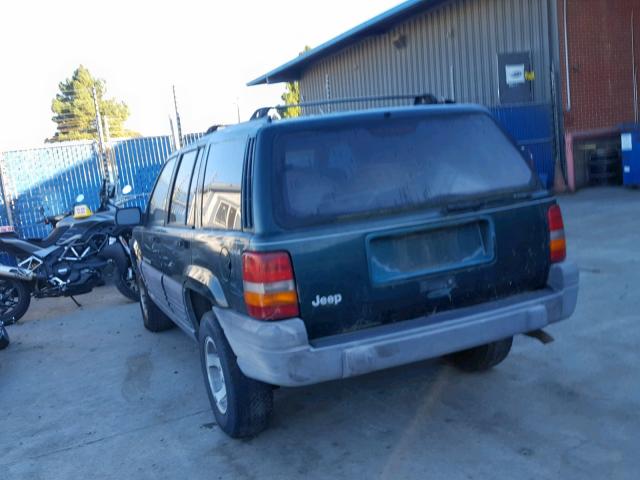 1J4GZ58S7TC289382 - 1996 JEEP GRAND CHER GREEN photo 3