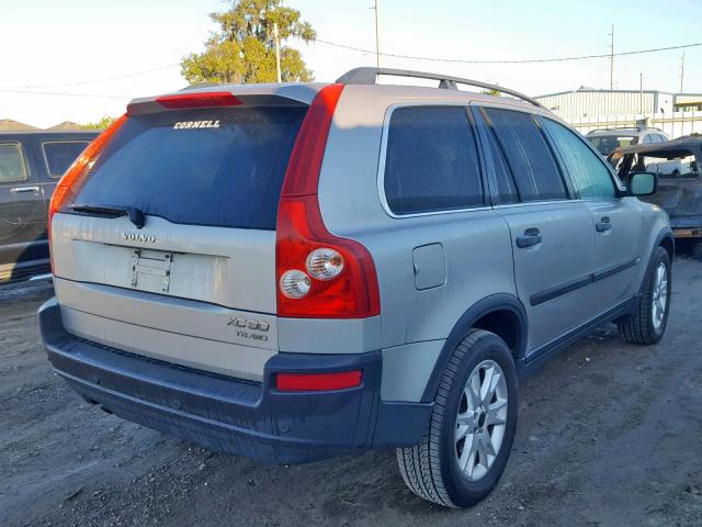 YV1CZ91H341097152 - 2004 VOLVO XC90 T6 GRAY photo 4