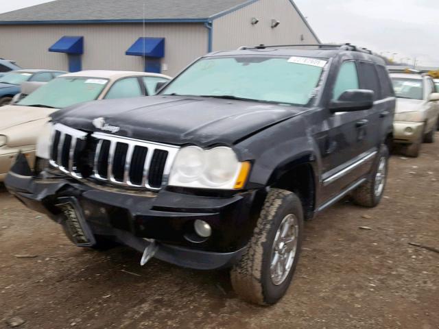 1J8HR58277C634614 - 2007 JEEP GRAND CHER BLACK photo 2