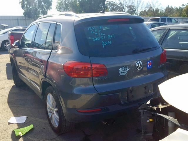 WVGAV3AX9DW564960 - 2013 VOLKSWAGEN TIGUAN S 灰色 照片 3