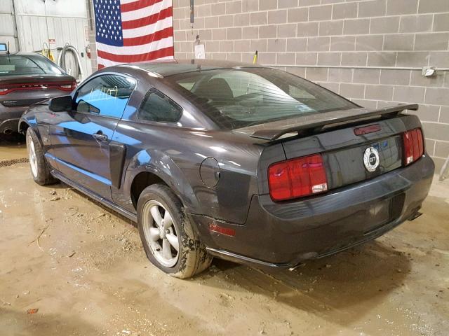 1ZVHT82H885114934 - 2008 FORD MUSTANG GT GRAY photo 3