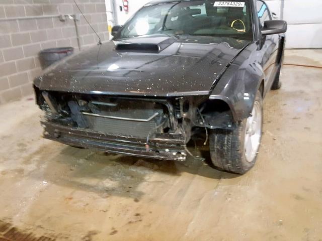 1ZVHT82H885114934 - 2008 FORD MUSTANG GT GRAY photo 9