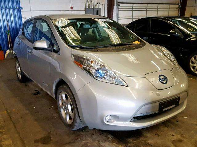 1N4AZ0CP8DC403754 - 2013 NISSAN LEAF S SILVER photo 1