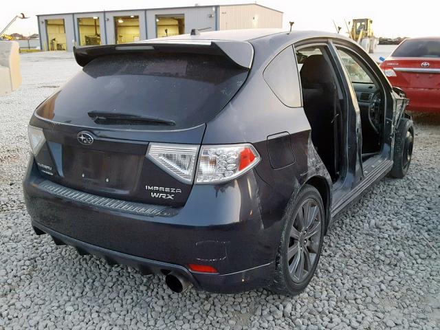 JF1GH7G60AG810060 - 2010 SUBARU IMPREZA WR GRAY photo 4