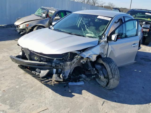 3N1AB7AP2HY388100 - 2017 NISSAN SENTRA S SILVER photo 2