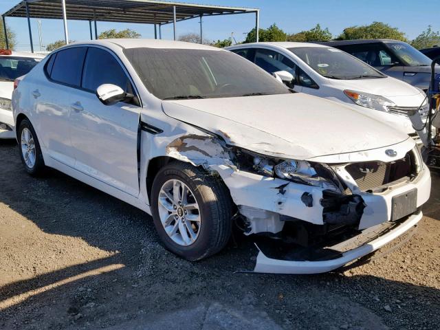 KNAGM4A76B5124508 - 2011 KIA OPTIMA LX WHITE photo 1