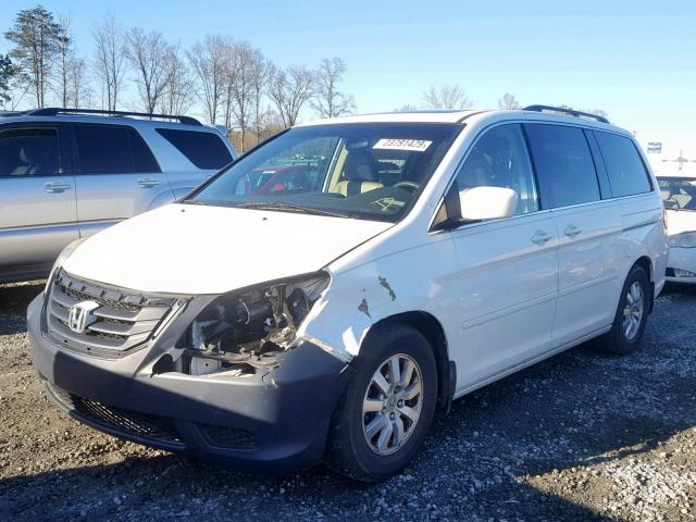 5FNRL38738B096799 - 2008 HONDA ODYSSEY EX WHITE photo 2