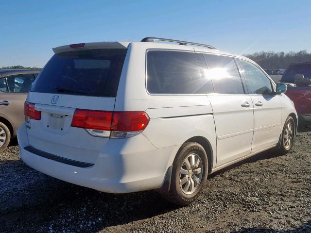 5FNRL38738B096799 - 2008 HONDA ODYSSEY EX WHITE photo 4