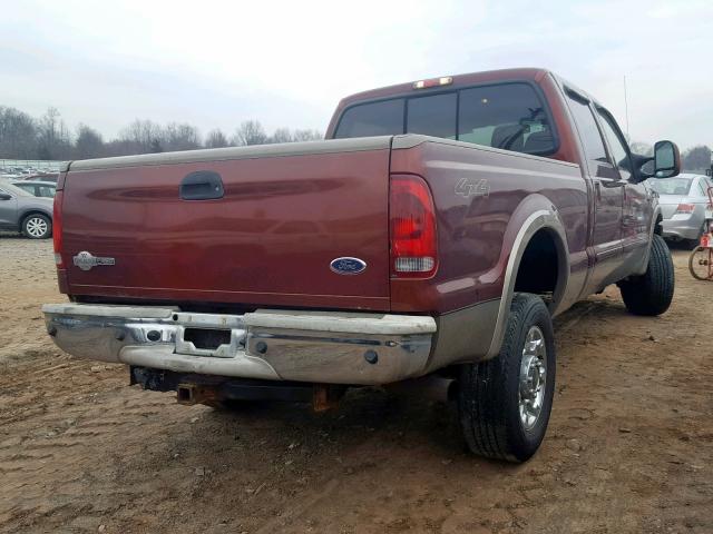 1FTWW31PX6EC22529 - 2006 FORD F350 SRW S BURGUNDY photo 4