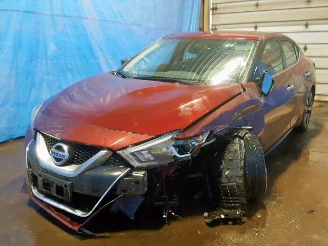 1N4AA6AP0HC441627 - 2017 NISSAN MAXIMA 3.5 RED photo 2