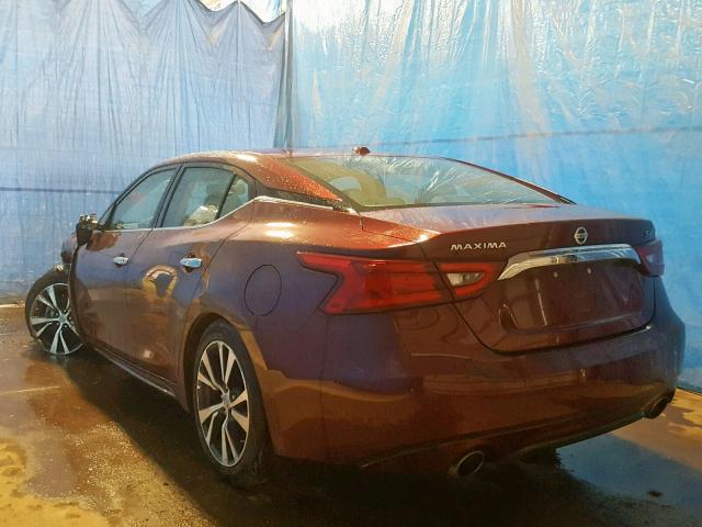 1N4AA6AP0HC441627 - 2017 NISSAN MAXIMA 3.5 RED photo 3