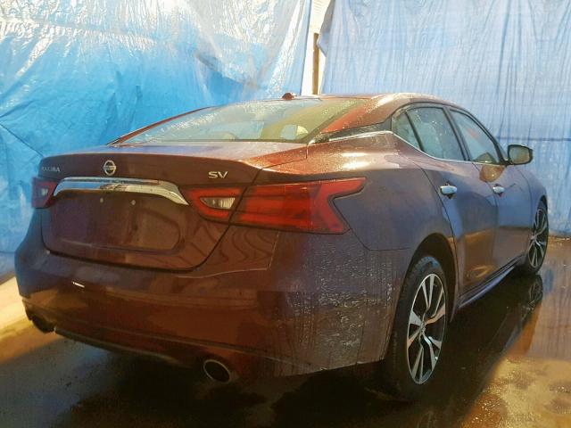 1N4AA6AP0HC441627 - 2017 NISSAN MAXIMA 3.5 RED photo 4