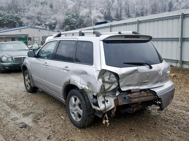 JA4LZ41GX3U023217 - 2003 MITSUBISHI OUTLANDER SILVER photo 3