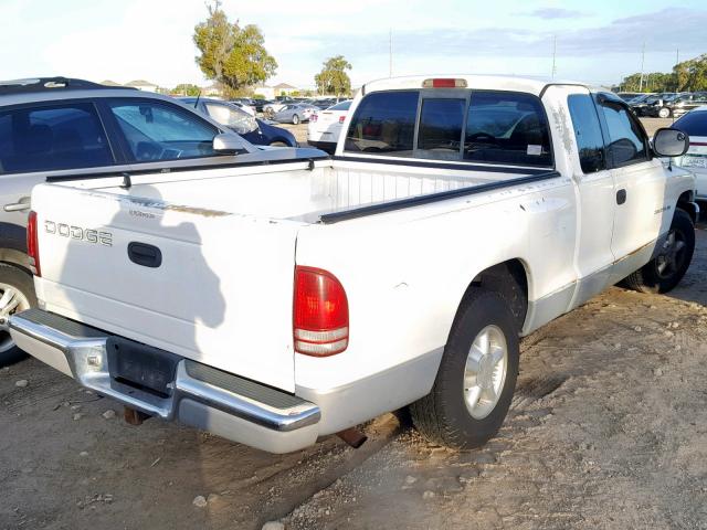 1B7GL23XXVS190119 - 1997 DODGE DAKOTA WHITE photo 4