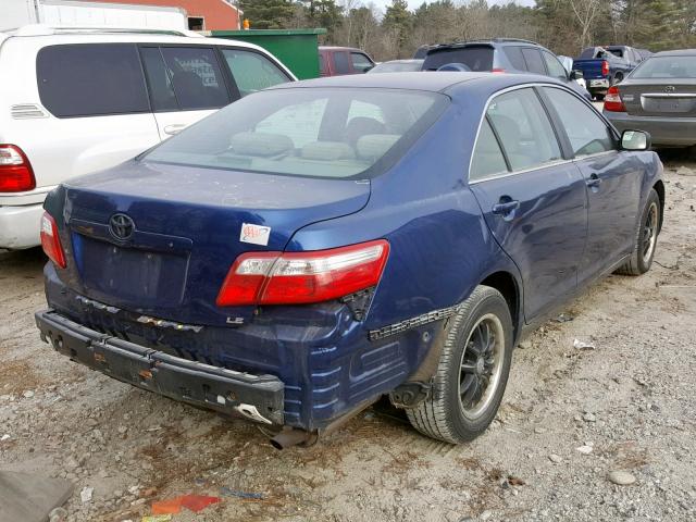 4T1BE46K17U038376 - 2007 TOYOTA CAMRY NEW BLUE photo 4