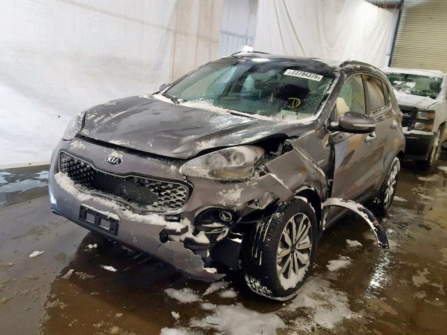 KNDPNCAC8K7548705 - 2019 KIA SPORTAGE E GRAY photo 2