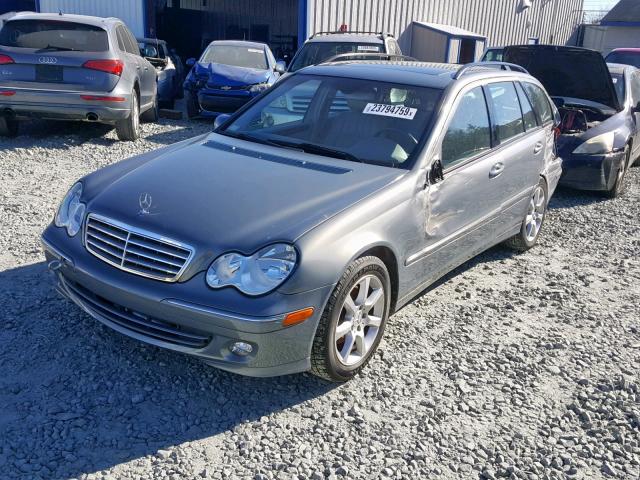 WDBRH61J15F640604 - 2005 MERCEDES-BENZ C 240 SPOR SILVER photo 2