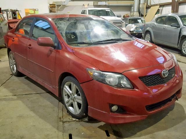 2T1BE40EX9C027271 - 2009 TOYOTA COROLLA XR RED photo 1