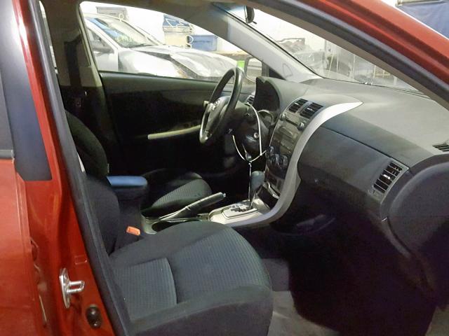 2T1BE40EX9C027271 - 2009 TOYOTA COROLLA XR RED photo 5