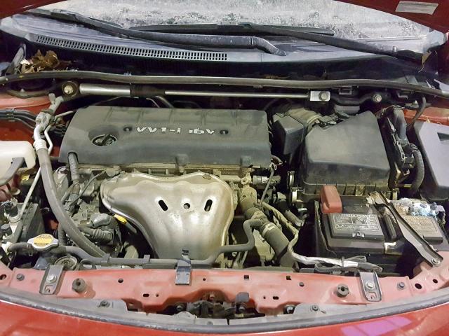 2T1BE40EX9C027271 - 2009 TOYOTA COROLLA XR RED photo 7