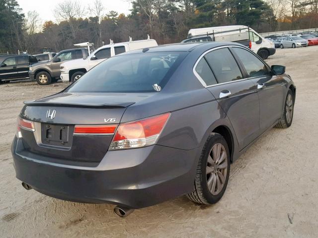 1HGCP3F84CA013292 - 2012 HONDA ACCORD EXL GRAY photo 4