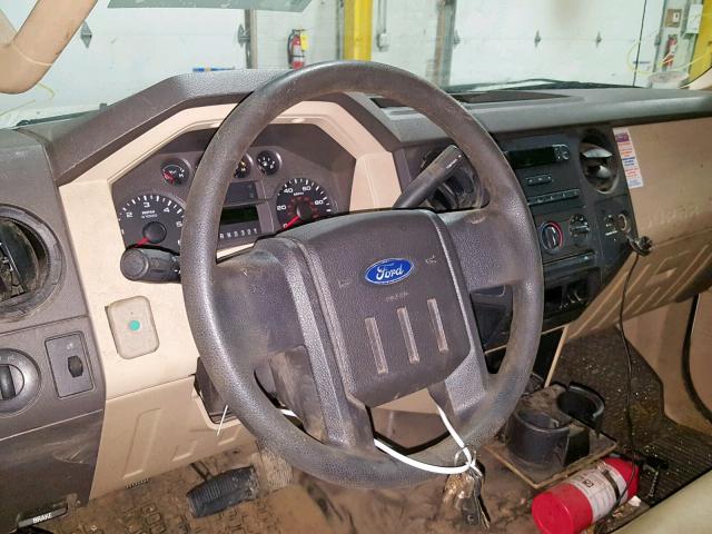 1FDWF30578EC89555 - 2008 FORD F350 SRW S WHITE photo 10