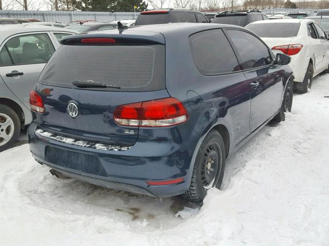 WVWBA7AJ9AW388916 - 2010 VOLKSWAGEN GOLF 蓝色 照片 4