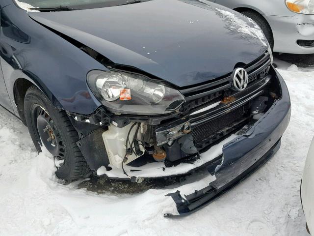 WVWBA7AJ9AW388916 - 2010 VOLKSWAGEN GOLF 蓝色 照片 9