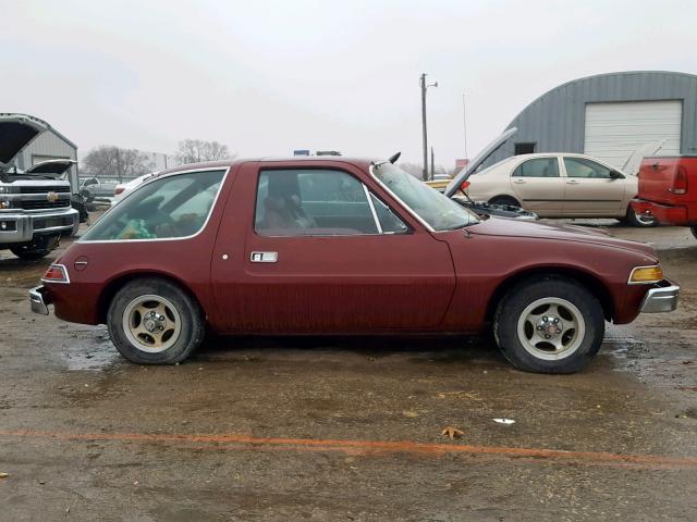 A50667A266893 - 1975 AMC PACER  MAROON photo 9