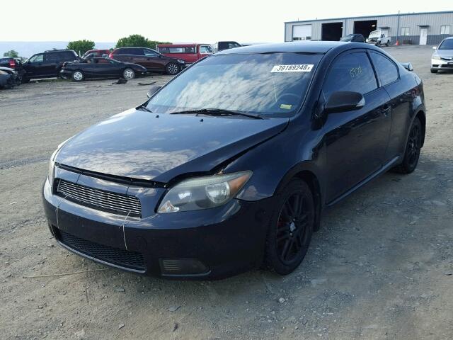 JTKDE177370168469 - 2007 TOYOTA SCION TC BLACK photo 2