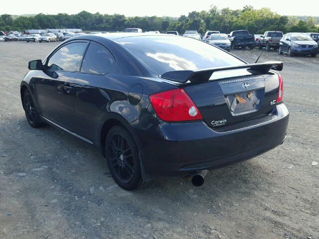 JTKDE177370168469 - 2007 TOYOTA SCION TC BLACK photo 3