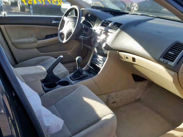 1HGCM55455A040863 - 2005 HONDA ACCORD LX BLACK photo 5