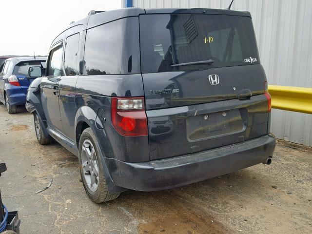 5J6YH18937L015311 - 2007 HONDA ELEMENT SC BLACK photo 3