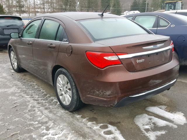 1C3CCBABXDN642495 - 2013 CHRYSLER 200 LX BROWN photo 3