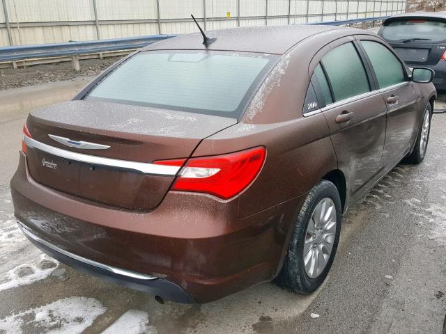 1C3CCBABXDN642495 - 2013 CHRYSLER 200 LX BROWN photo 4