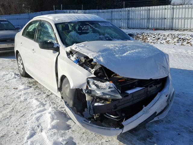 3VW2K7AJ9DM416678 - 2013 VOLKSWAGEN JETTA BASE WHITE photo 1