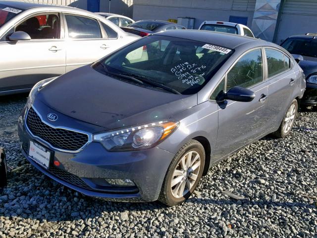 KNAFX4A8XF5262649 - 2015 KIA FORTE EX GRAY photo 2