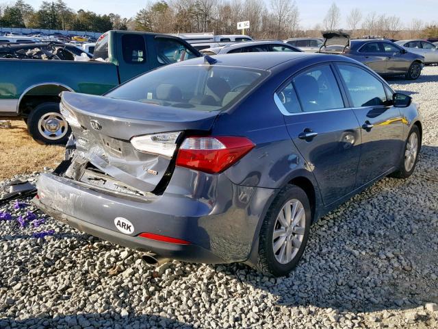 KNAFX4A8XF5262649 - 2015 KIA FORTE EX GRAY photo 4