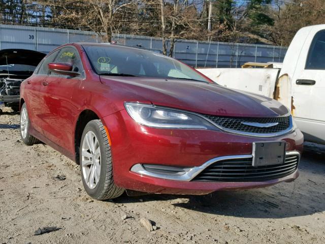 1C3CCCAB8FN688139 - 2015 CHRYSLER 200 LIMITE RED photo 1