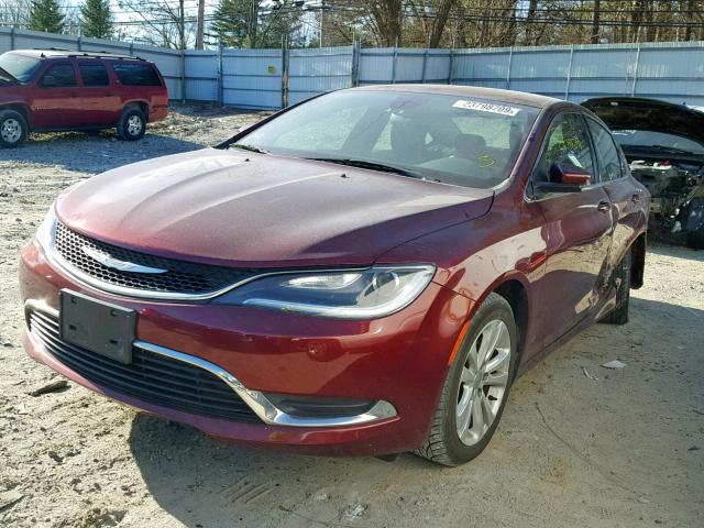 1C3CCCAB8FN688139 - 2015 CHRYSLER 200 LIMITE RED photo 2