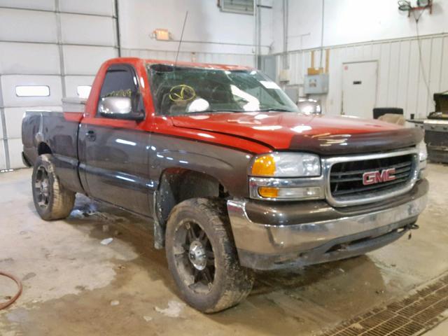 1GTEK14T0YZ298230 - 2000 GMC NEW SIERRA RED photo 1