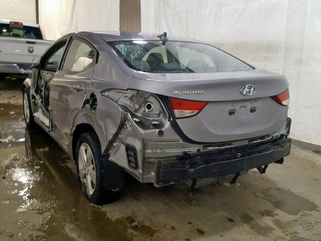 KMHDH4AE3CU186508 - 2012 HYUNDAI ELANTRA GL GRAY photo 3